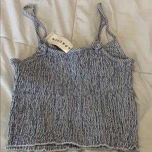 NWT BRANDY MELVILLE Smocked Top